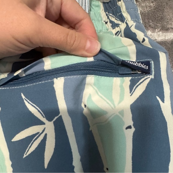 Chubbies Board Shorts 5.5'' Classic Swim Trunks Tropical Print blue green - Picture 8 of 9